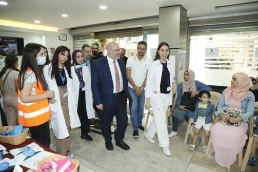 Minister Abiad Visited LEMSIC Medical Students at Makhzoumi Healthcare Center