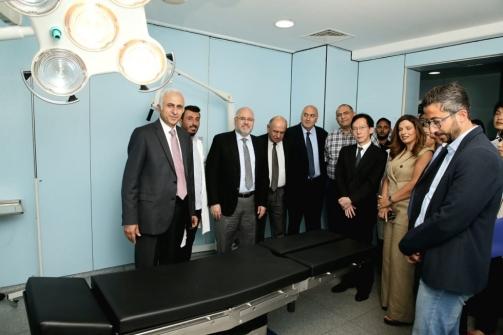 The Minister of Health Visited Ehden Gov. Hospital to Receive a Japanese Donation