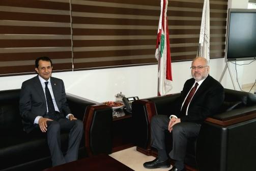 The Qatari Ambassador Visits Minister Abiad and Discusses Qatari Support for Lebanon