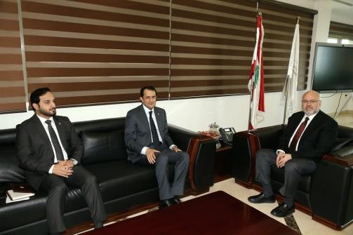 The Qatari Ambassador Visits Minister Abiad and Discusses Qatari Support for Lebanon