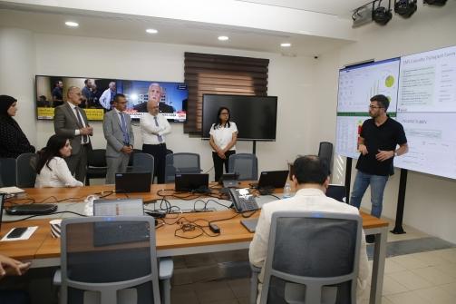 Abiad Tours with Alama and Abdallah in the PHEOC and Meets with the Colombian Ambassador