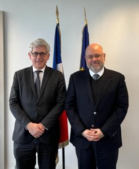 Abiad Continues his Visit to Paris and Meets with the French Health Minister