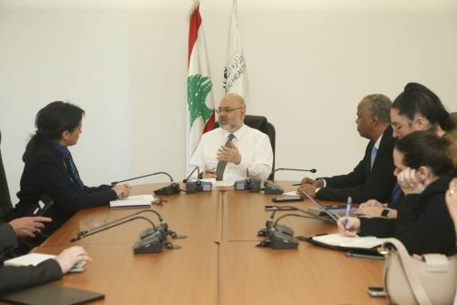 Abiad Receives the Director of the WHO Regional Office for the Eastern Mediterranean