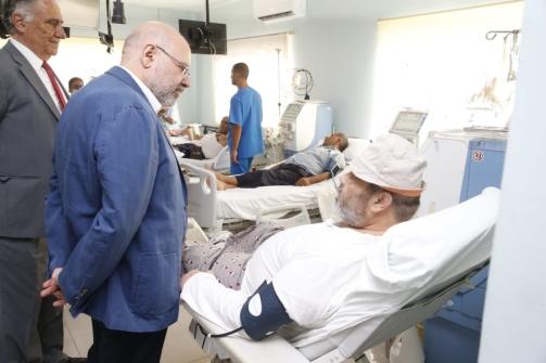 Abiad Inspects Batroun Hospital after the Collapse of Part of the Roof of the Dialysis Room