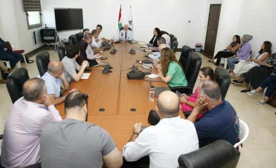 Abiad Met with the Crisis Cell in Sidon and Associations Concerned with Providing Services to the Displaced