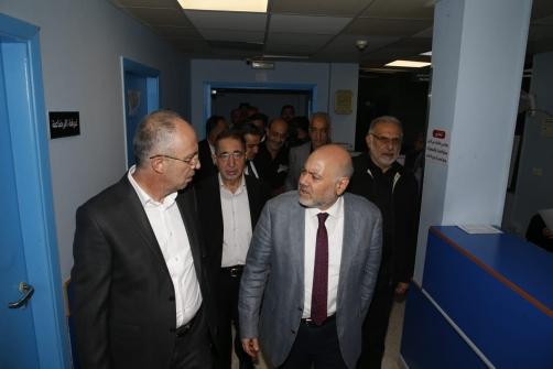Minister Abiad Inspectes the Injured in Baalbek Hospitals