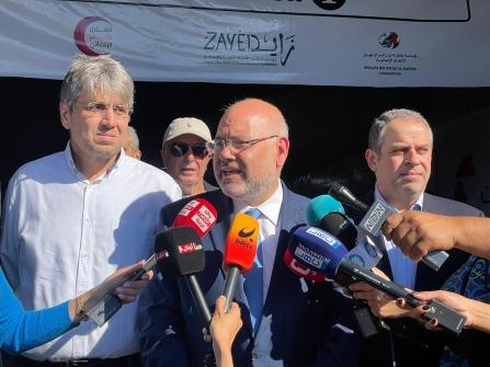 Abiad Receives an Emirati Aid Ship: We Appreciate the UAE’s Support for Lebanon’s Position Seeking a Ceasefire
