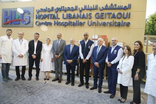 Abiad Visits the Burns Department in Geitaoui Hospital, Accompanied by Riza and Abu Bakr