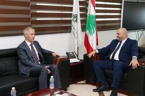 Nassereddine Receives the Ambassadors of Brazil and Belgium