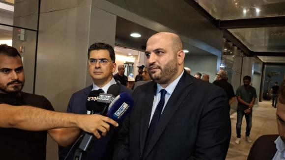 Nassereddine and Morcos Visit the Injured Amani Sharara at AUBMC