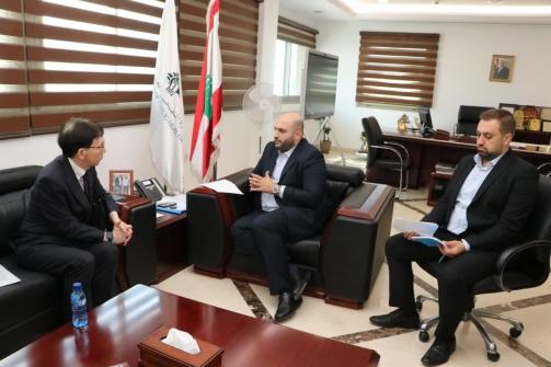 Nassereddine Meet the Japanese Ambassador and the Group of Health Professions Syndicates