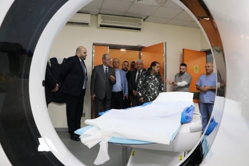 Nassereddine Inaugurates the CT Scan Machine at Hariri Hospital and Honors its Employees