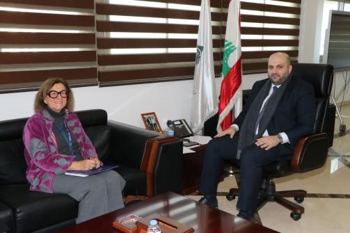 Nassereddine Met a Delegation from the European Union Mission, the Colombian, and Korean Ambassadors