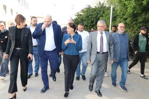 Health, Environment and Labor Ministers Tour Beirut Shelters