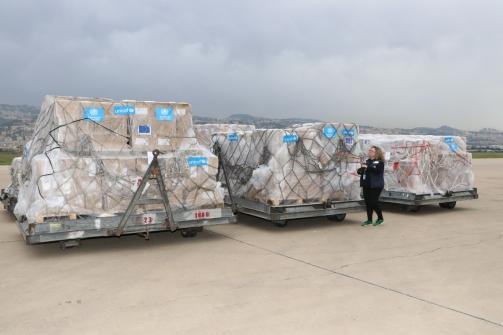 Nassereddine Receives a Shipment of Medical Aid from UNICEF and WHO