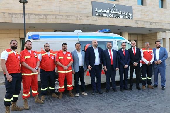 MoPH Gives Iraqi-Donated Ambulance to Lebanese Ambulance Association