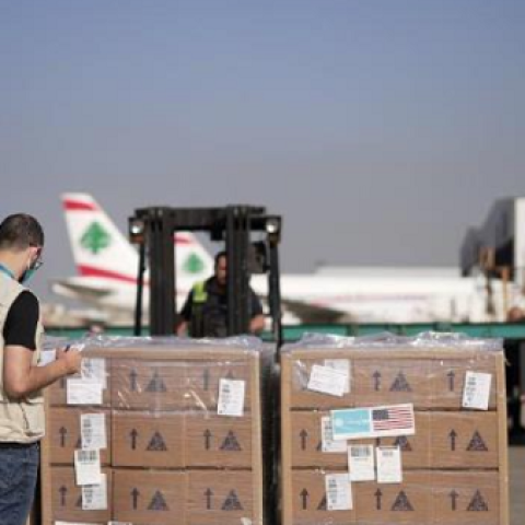 The UNICEF Provided 97 Tons of Medical Supplies Funded by the US Government to the Lebanese Ministry of Public Health