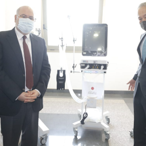 Abiad Received a Donation of Equipment and Solar Energy Systems From Japan