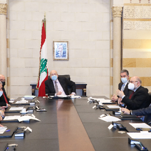 Mikati Chairs the Meeting of the Ministerial Committee for Combating the Coronavirus