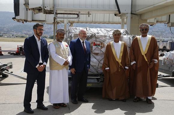 Al-Abiad Receives from Al-Saeedi 18 tons of Medical Aid Provided by the Sultanate of Oman
