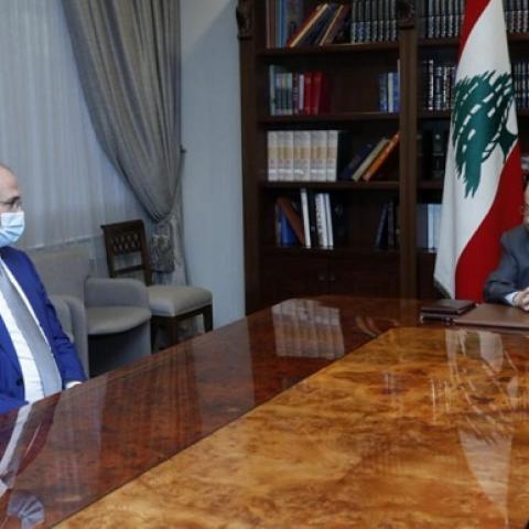 رئيس الجمهورية عرض مواضيع صحية وضرورة استمرار دعم الدواء مع وزير الصحة العامة
