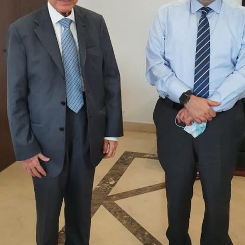 Al-Khalil Visited Minister Abiad Who Expressed His Readiness to Deal with the Challenges Facing Hasbaya Hospital