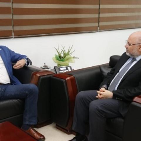 Minister Abiad Discussed with MP Abdallah Projects Related to Healthcare Sector