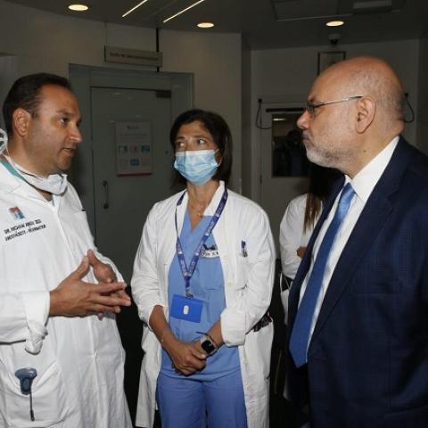 Abiad in a Second Tour of Hospitals