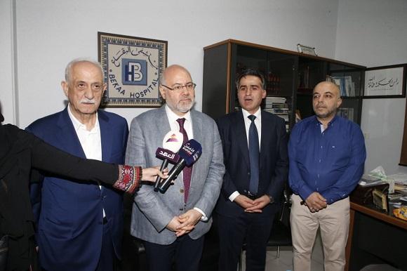Abiad Concludes his Bekaa Tour, Praising the Efforts of the Hospital Teams: All Care is Provided to our Wounded