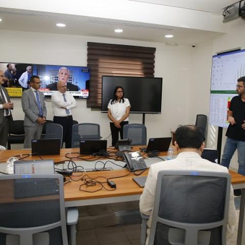 Abiad Tours with Alama and Abdallah in the PHEOC and Meets with the Colombian Ambassador
