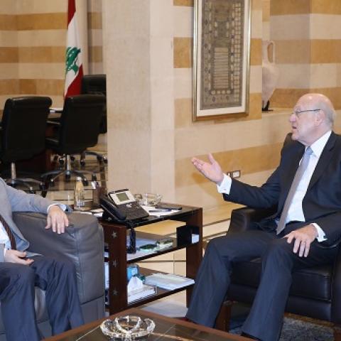 Abiad Met Mikati: The Situation of Coronavirus in Hospitals Is Under Control