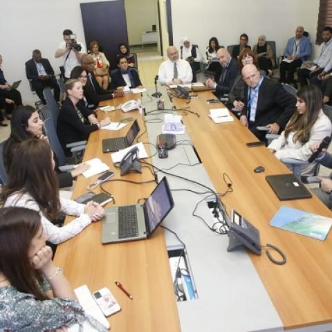 Abiad Receives the Director of the WHO Regional Office for the Eastern Mediterranean