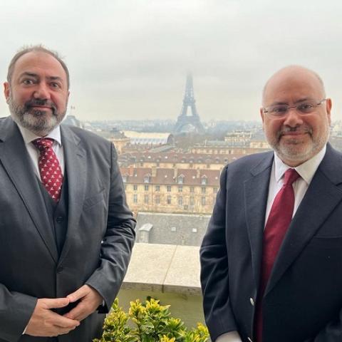 Minister Abiad Met with his French Counterpart in France