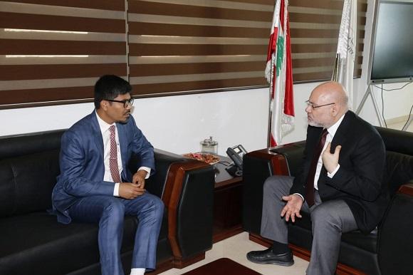 Abiad Meets with the Ambassadors of Bangladesh and India and Discusses Supporting the Health Sector