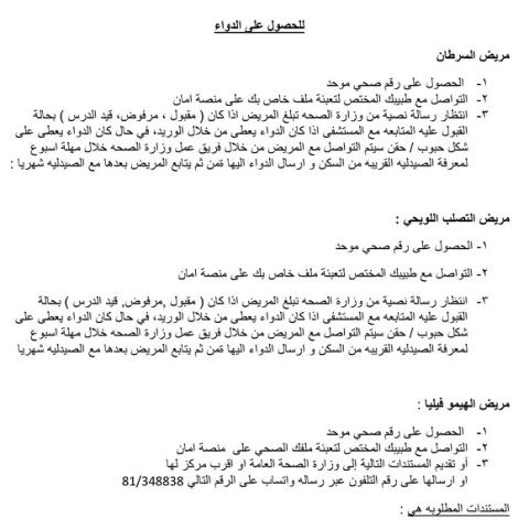Administrative Procedures for Patient's Access to Drugs through Meditrack