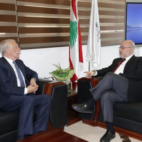 Abiad and Zaiter Discussed the Project of  Establishing a Governmental Hospital in Hrabta
