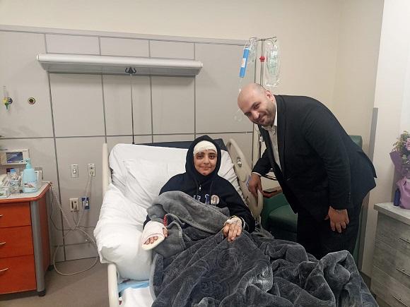 وزير الصحة يعاين الإعلامية فرج في مستشفى الزهراء 