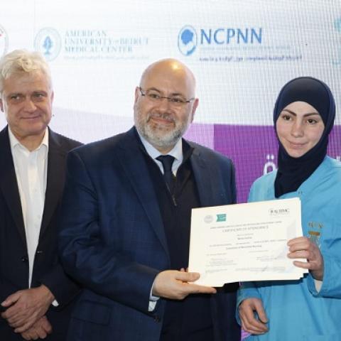 Abiad at the Opening of the Neonatal Intensive Care Department at Baalbek Hospital