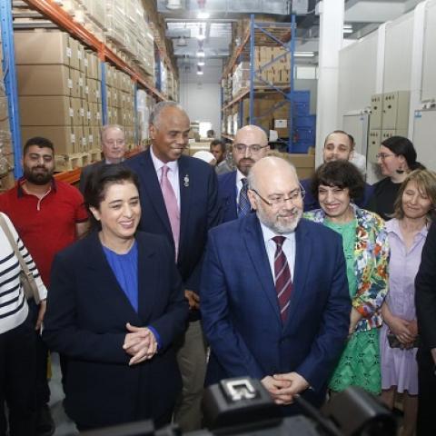 Abiad Visites with the WHO Regional Director the Health Buildings in Karantina