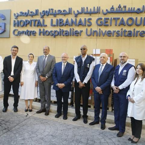 Abiad Visits the Burns Department in Geitaoui Hospital, Accompanied by Riza and Abu Bakr