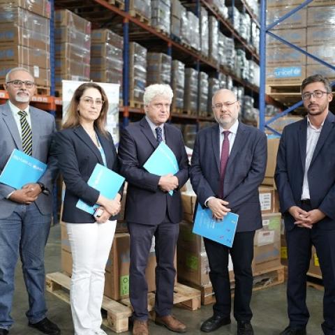 Abiad Receives 33 Tons of Essential Medical Supplies from UNICEF to Help Raise Readiness in Case the Aggression Expands