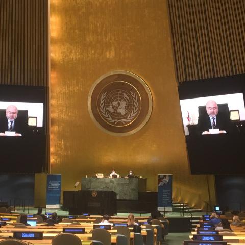 Minister of Public Health Speaking at High-Level Debate on "Galvanizing Momentum for Universal Vaccination" at the UN 