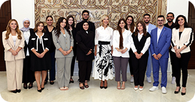 لقاء السيدة الأولى مع شباب وشابات بمناسبة شهر الصحة النفسية