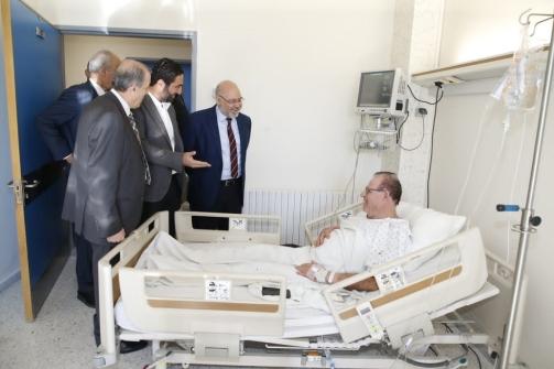 الأبيض جال على مستشفيي الشحار الغربي وبشامون