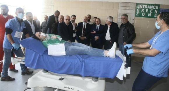 مناورة صحية في مستشفى سبلين الحكومي