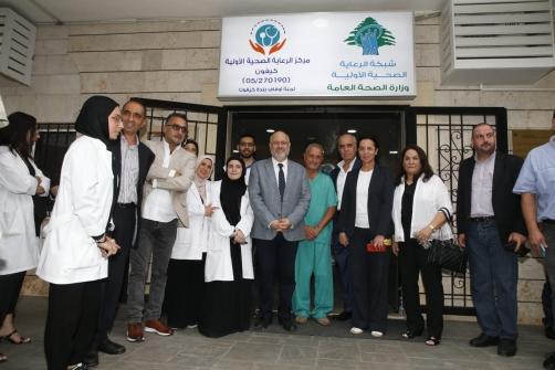 الابيض جال على مراكز صحية في قضاء عاليه: الوزارة ستساعد بتقديم الخدمات الطبية للنازحين في مراكز الايواء