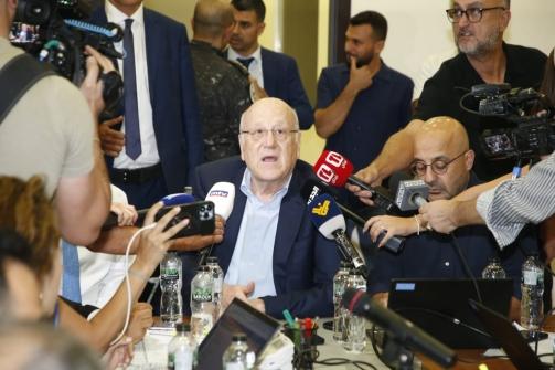 ميقاتي تلقى اتصال تضامن من اردوغان وتفقد مركز طوارىء الصحة