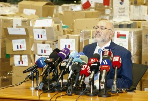 مؤتمر صحافي مشترك للوزيرين الأبيض وياسين لتوضيح آلية المساعدات