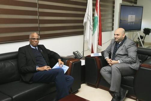 Nassereldine Discusses Joint Projects with the French Ambassador and the WHO Representative