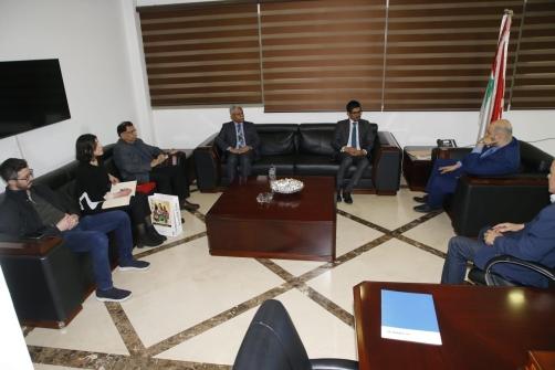 Nassereldine Met with the Egyptian Ambassador and Discussed Bilateral Cooperation with a Delegation from the EU